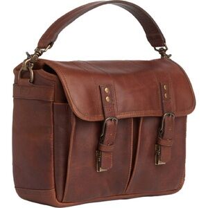 ONA PRINCE STREET LEATHER CAMERA MESSENGER BAG - ANTIQUE COGNAC - EUC